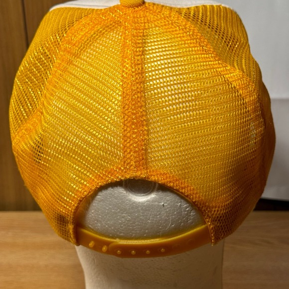 Vintage Bostitch Nails‎ and Staples Trucker Hat Mesh Snapback Yellow - Picture 4 of 7